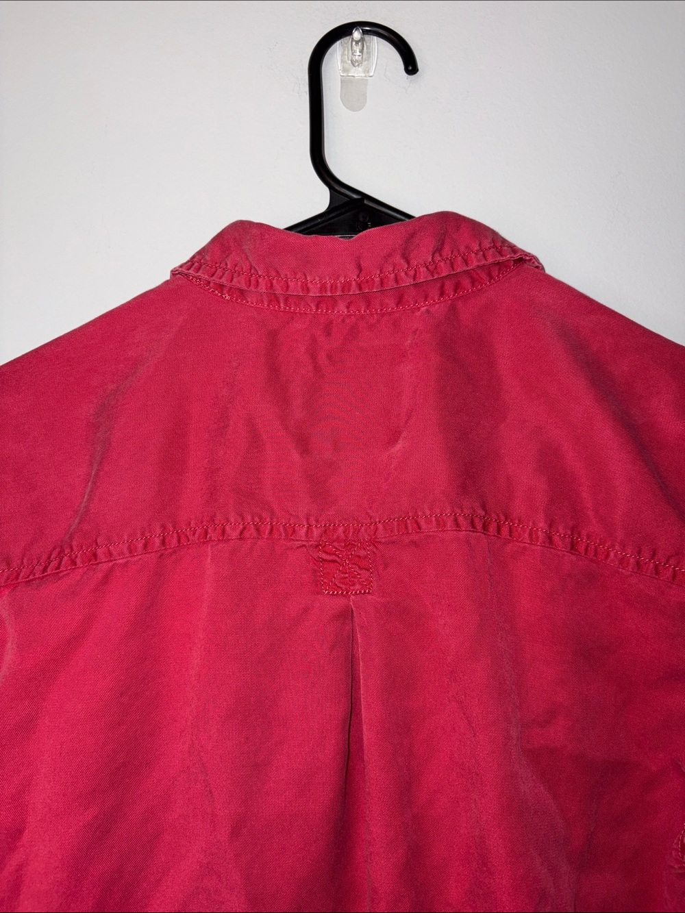 American Eagle Outfitters Red Washed Button-Up Shirt Medium - Picture 5 of 5